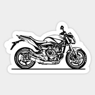 Hornet CB600F 2011 Motorcycle Sketch Art Sticker